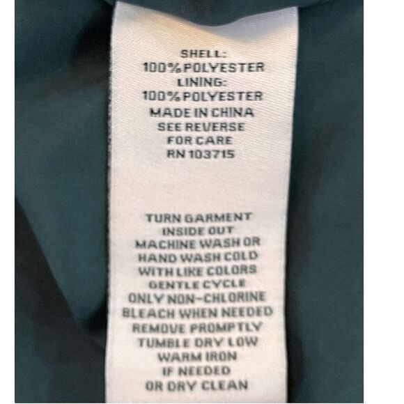 Nanette Women's Green Mock Neck Balloon-Sleeve Smocked Tiered Dress Size 10 NWT - Picture 9 of 11